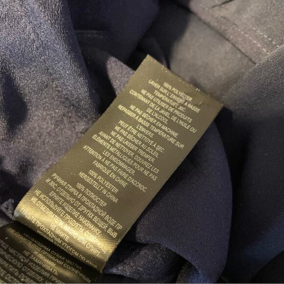 Ted Baker Navy Blue Lightweight Utility Cargo Minimalist Flan Jumpsuit 4 US 10 L - Picture 13 of 15